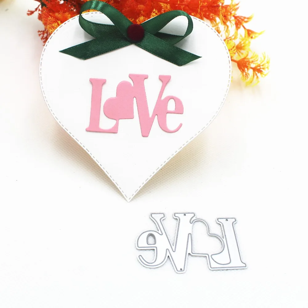 

Love Metal Cutting Dies Stencils for DIY Scrapbooking Stamp/photo album Decorative Embossing DIY Paper Cards