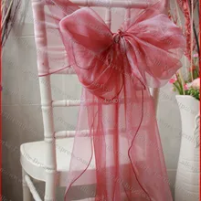 № 31 цветные чехлы на стулья из органзы/колпачки для стула/крепежная створка стула для свадебного мероприятия, вечерние, домашние, украшение для банкета, Текстиль