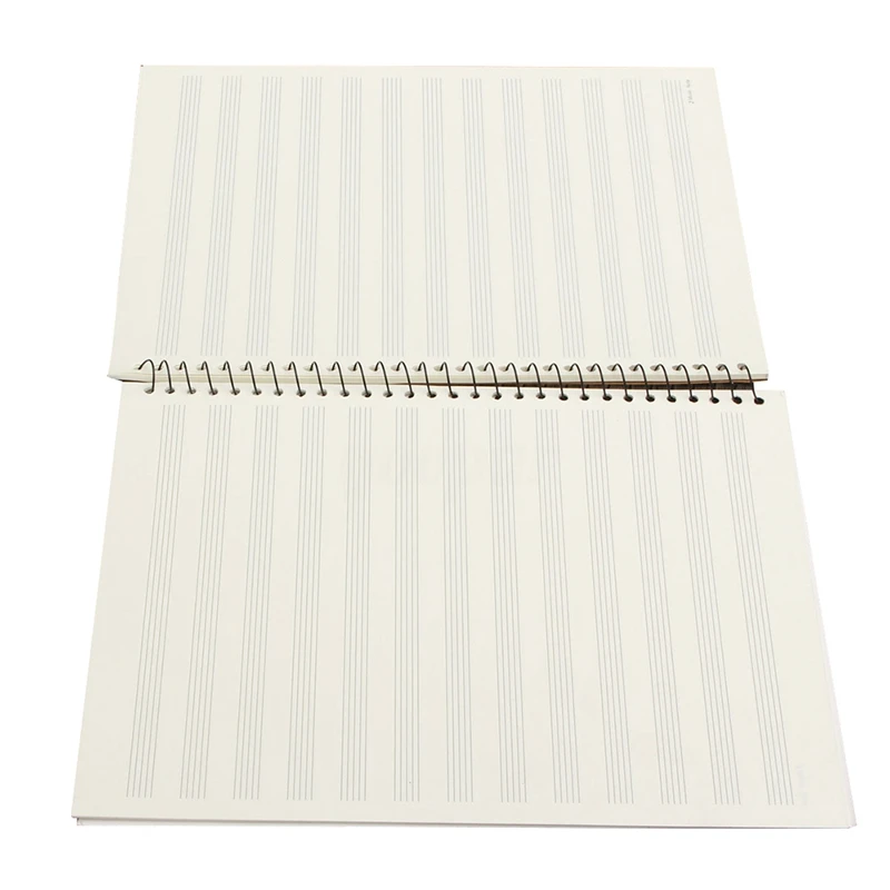 50 Pages small Bear Musical Sheet Manuscript Paper Stave Notation Notebook Spiral Bound