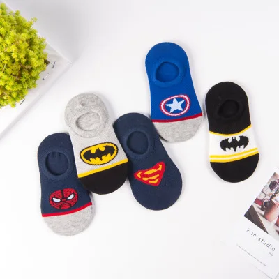 5pairs Boys kids cartoon socks Super hero neonatal Autumn/winter Breathable warm girls child Socks baby stuff cotton Socks 2-12T