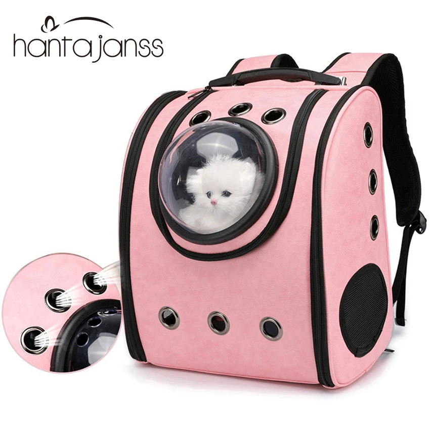 

Cat Backpack Breathable Travel Leather Shoulder Bag for Pet Cat Soft Capsule Bag Carrying Outdoor Portable Packaging Carrier