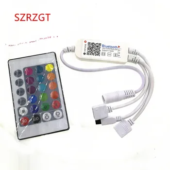 

DC 5V 12V 24V Mini Bluetooth WiFi LED RGB RGBW Controller iOS Android APP 24Key IR Remote Controler for 3528 5050 LED Strip S10
