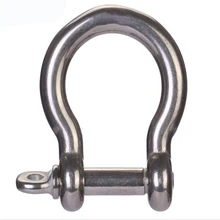 40 шт./партия, карабин, серебряный, регулируемый, Паракорд, нержавеющая сталь, бант, скоба, стальная пряжка для паракордового браслета, стальная пряжка