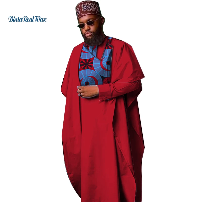Африканская одежда Базен Riche мужские халаты и Рубашки комплекты Дашики Африканский принт 2 шт. комплекты традиционная африканская одежда
