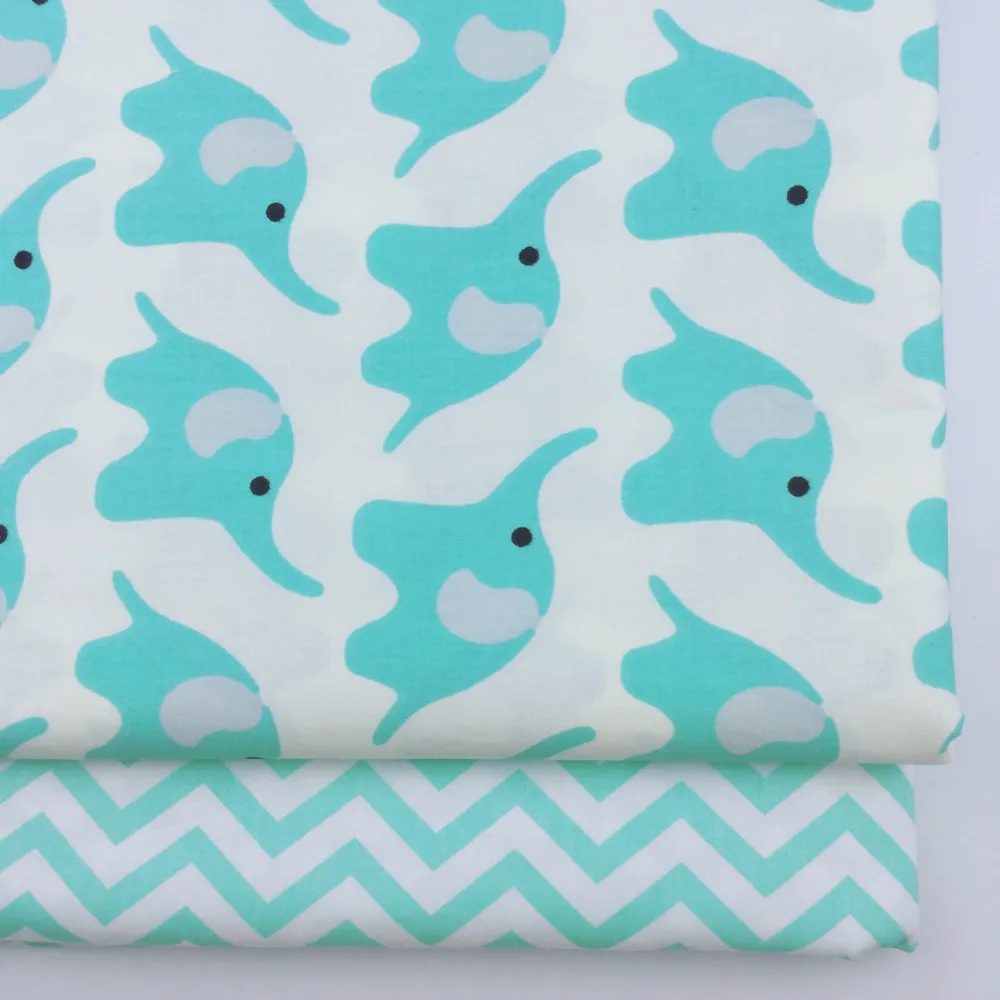 Набивная саржевая хлопчатобумажная ткань для шитья своими руками Детская