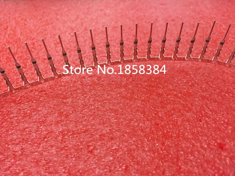 

Free shipping 100PCS 2.54mm male Dupont Jumper Wire Terminal Connector Pins Crimp Copper