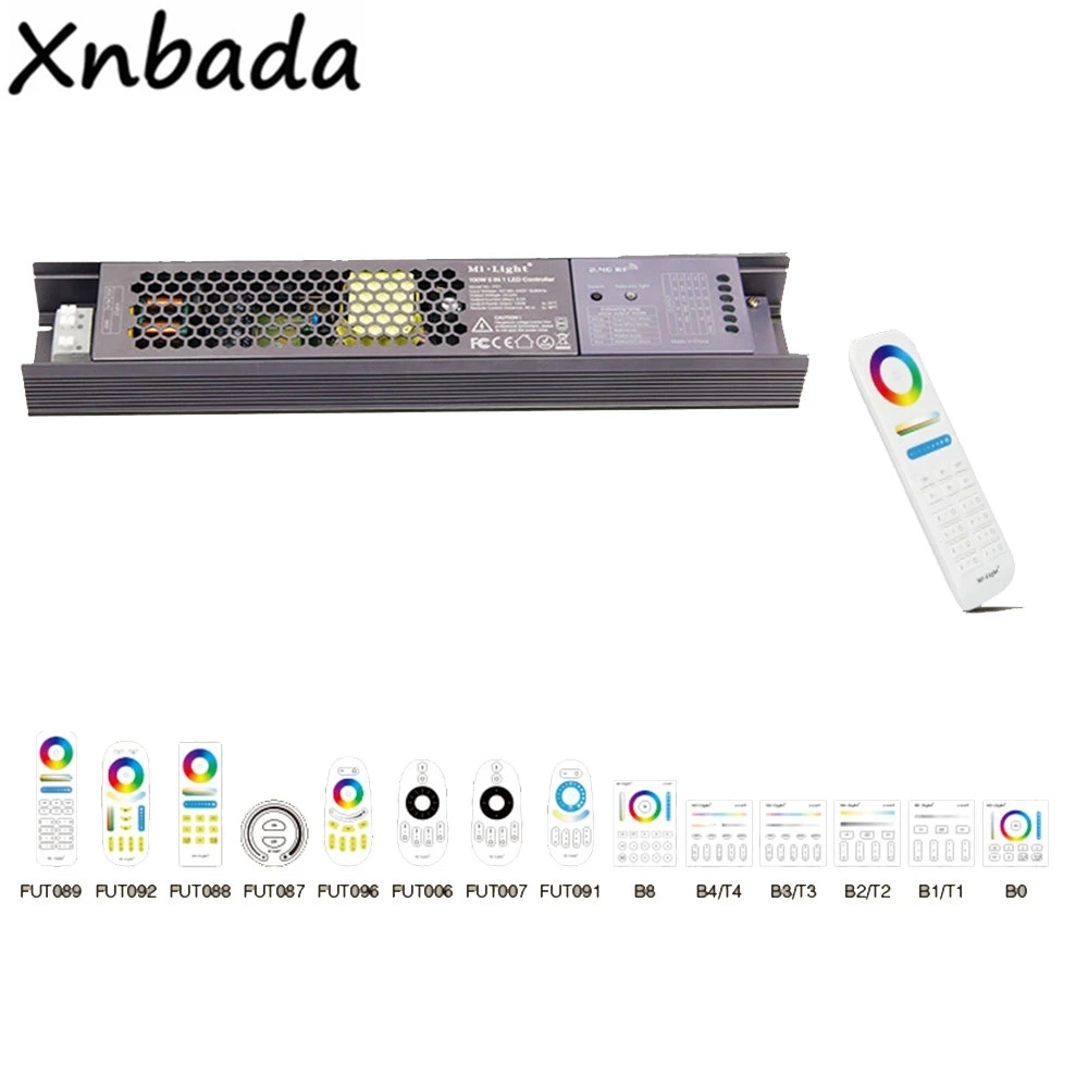Milight PX1 5 в 1 Led Управление; встроенная Питание 2,4G RF/приложение Wi-Fi/Alexa Голосовое управление Управление для 24V RGB/RGBW/RGB+ CCT Светодиодная лента