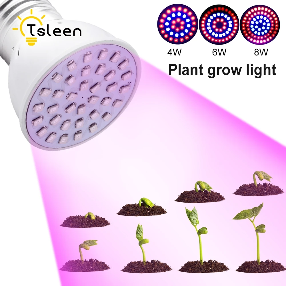 

220V E27 72 54 36 Led Grow Light Bulbs Lamp Plant Flower Vegetable Growing lights for Indoor greenhouse hydroponics system