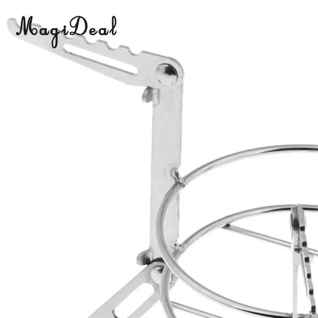 Folding Alcohol Stove Stand Rack Spirit Burner Base Bracket Stainless Steel
