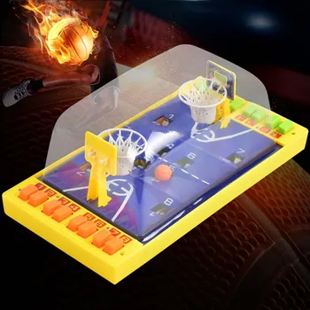 

Double play button ejaculation basketball Table Games Portable baby desktop puzzle toy table basketball kids toy Education toys