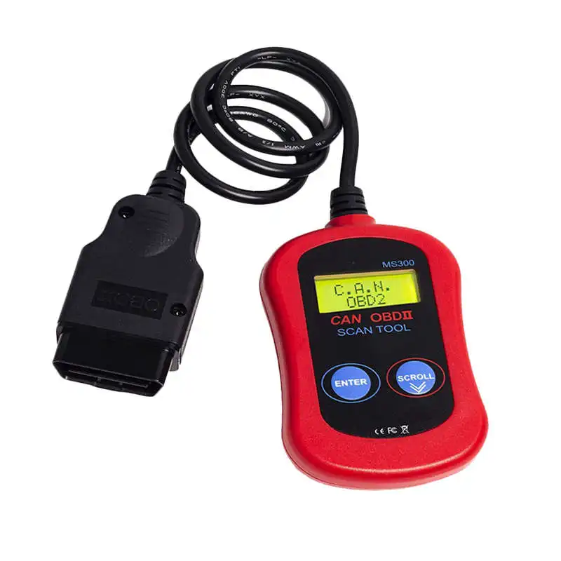 Авто Obd2 II сканер считыватель кодов может Ms300 сканировать профессиональный инструмент декодер неисправностей - Цвет: Red