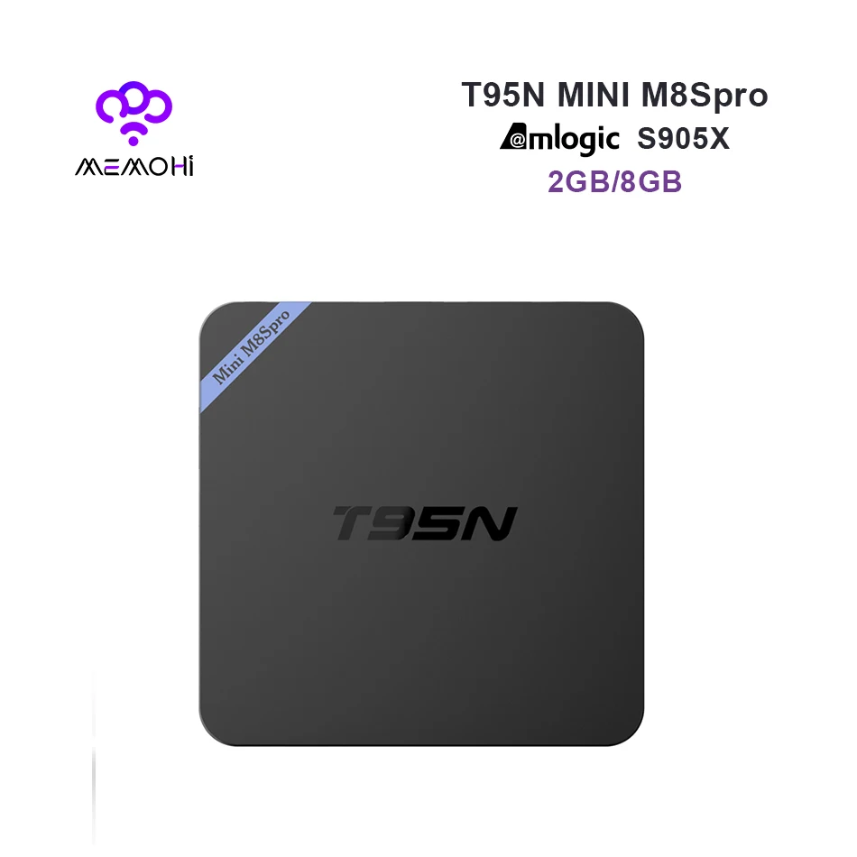 Prix pour MEMOHi MEMOBOX T95N Mini M8S PRO Android 6.0 Smart TV Box Amlogic S905X Quad Core 4 K H.265 KODI DDR3 2G mem 8G ROM Set-top boîte Prix pour MEMOHi MEMOBOX T95N Mini M8S PRO Android 6.0 Smart TV Box Amlogic S905X Quad Core 4 K H.265 KODI DDR3 2G mem 8G ROM Set-top boîte
