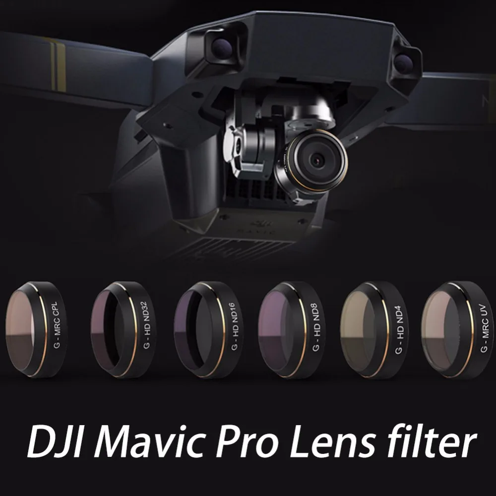 

1 pc Lens Filter G-HD ND4 8 16 32 G MRC UV CPL Camera Lens Filter for DJI Mavic Pro RC Drone gimbal Quadcopter parts Accessories