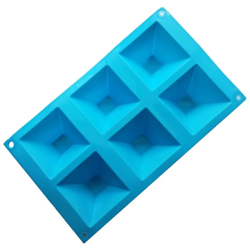 Форма пирамидальная силиконовая для выпечки 6 отверстий|tray drying|tray storagetray connector |