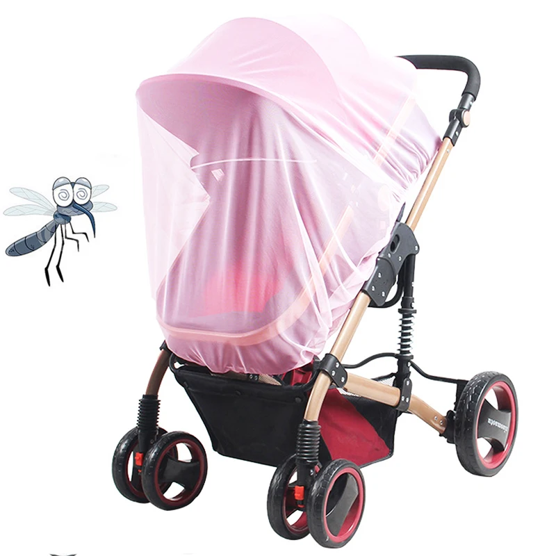 

Newborn Baby Stroller Pushchair Mosquito Insect Net baby Infant Stroller Netting Crib Cart Mosquito Net Strollers Accessories