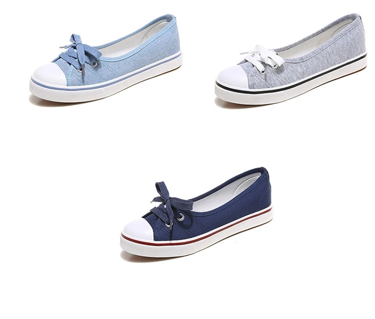 New Shallow flat women sneakers comfortable summer casual canvas shoes Breathable black Slip-on Vulcanize Shoes female NBT999 2