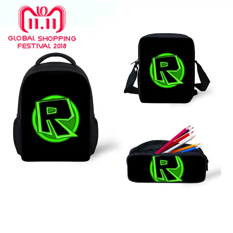 Roblox Games Printing School Bags Set 3pcs Primary School Backpack For Boys Girls Schoolbag Teen Backpacks Mochila Satchel - 