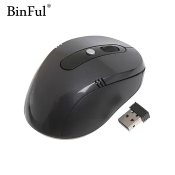 

BinFul Professional Optical Wireless Mouse 6 Buttons USB Mice 2.4GHz With Mini USB Dongle For PC Laptop Win7/8/10/XP/Vista