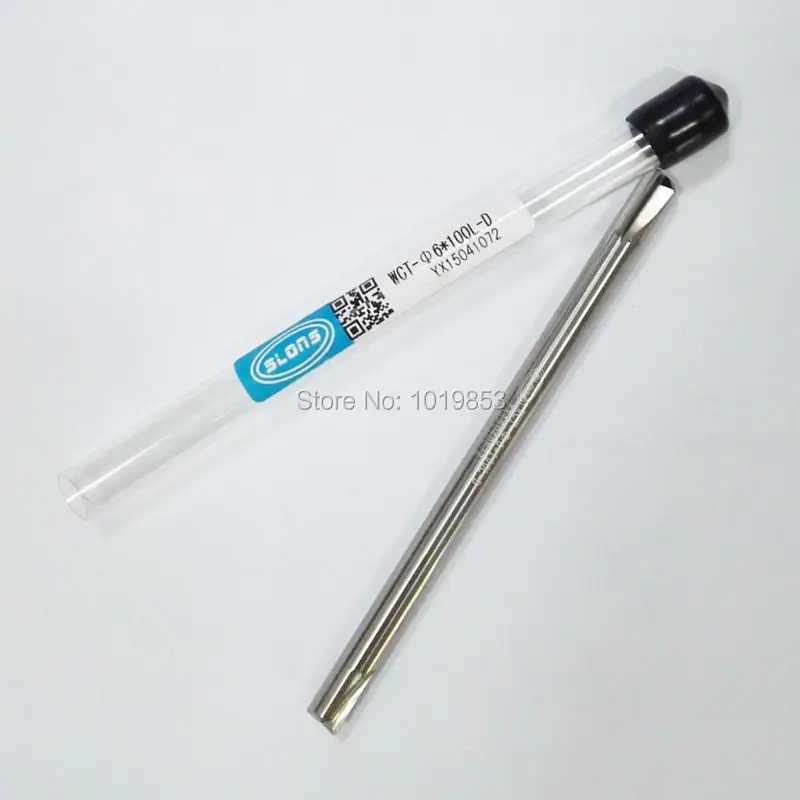 

SLONS WCT-6X100L HRC60 two head flat carbide end mill welded metal ceramic for high speed machining
