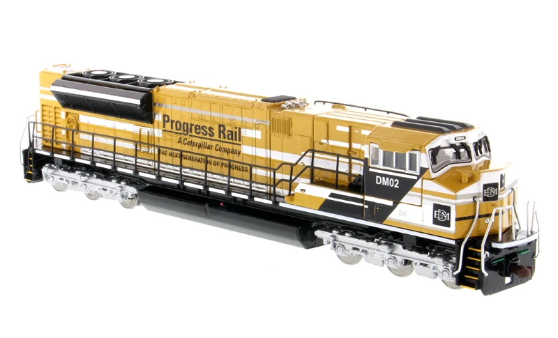DM-85546 1: 87 прогресс рельс-гусеницы компании-EMD SD70ACe-T4 локомотив желтого и черного цветов
