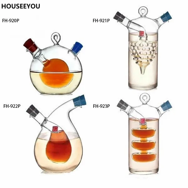 Креативные кухонные инструменты масло и уксус соус стекло Соусники герметичные многофункциональные приправы стекло для хранения вина домашний контейнер