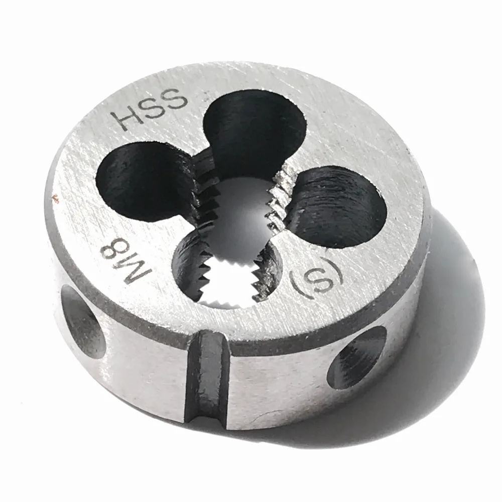 Free shipping of 1PC HSS Metric die M8 machine die Threading Tools