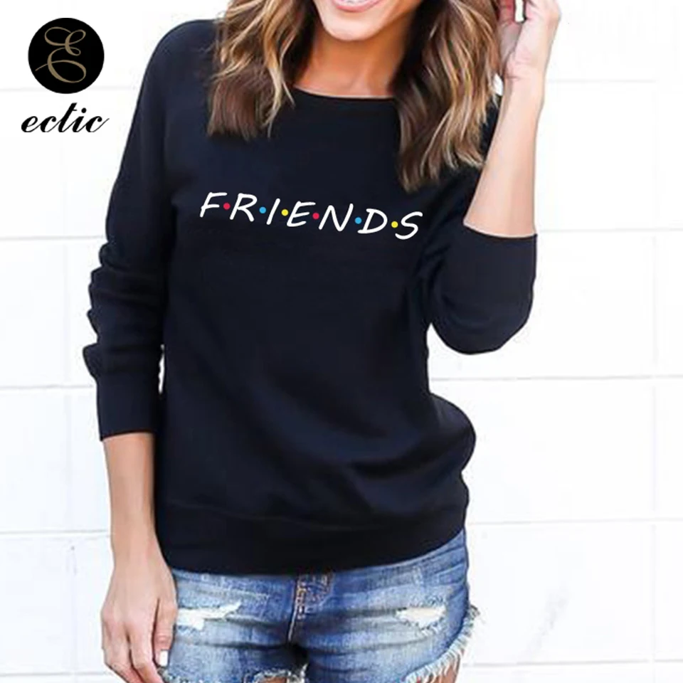 

Sweatshirt Best Friends Poleron Mujer 2019 Korean Oversized Hoodie Streetwear Women Pullover Plain Cotton Hoodies With Letters