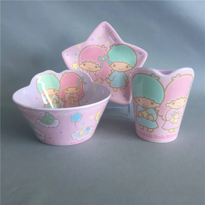 3 pcs / set Baby Feeding Set with Bowl Plate Forks Spoon Cup Dinnerware Set Melamine Children's Tableware Animal Cartoon Bamboo 3 pcs / set Baby Feeding Set with Bowl Plate Forks Spoon Cup Dinnerware Set Melamine Children's Tableware Animal Cartoon Bamboo