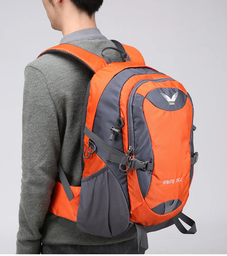 HUWAISHUANGYI new  travel backpack multi-function super light waterproof sports professional outdoor mountaineering bag 38L