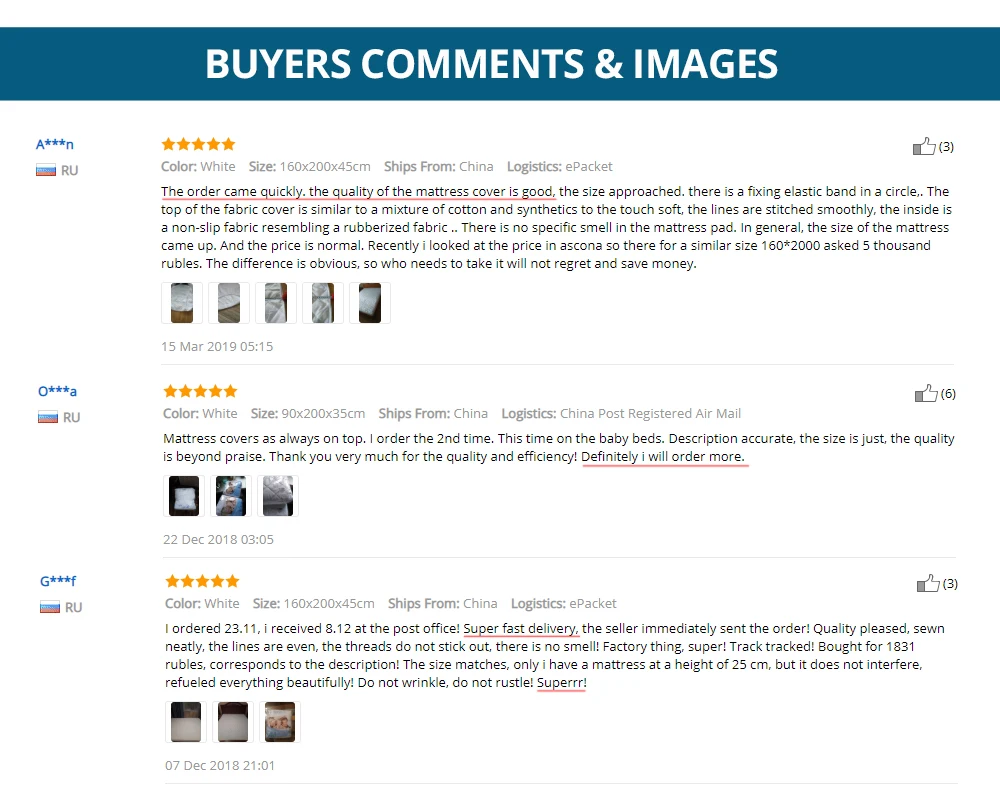 waterproof mattress protector buyer showing