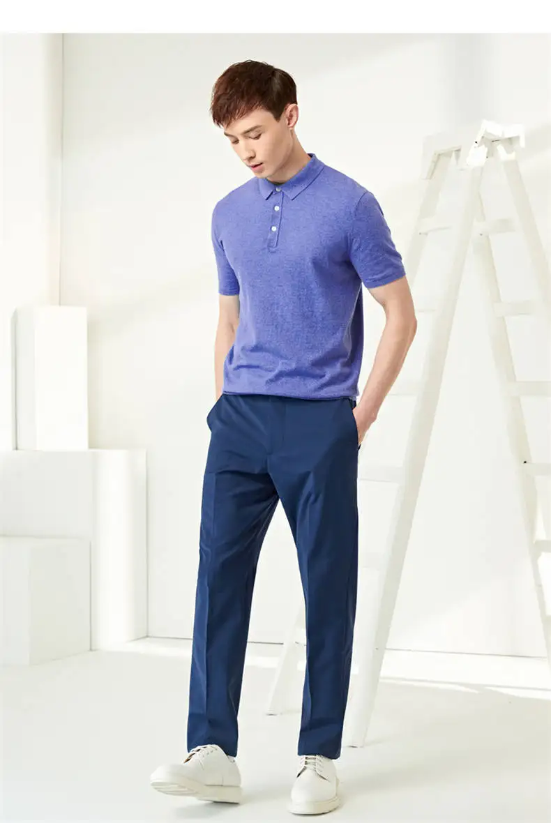 13Colors Summer Polos Men Sweater Quality Combed Cotton Knitted Short Polo Male Tees Top Pullover Large Plus Size 4XL Muls Brand 09