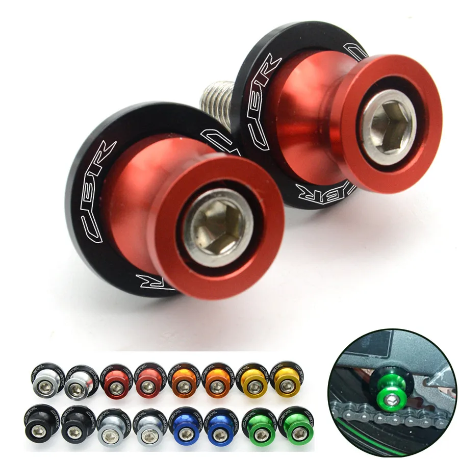 

For Honda CBR 125R cbr 1000 rr CNC Aluminum Motorcycle Accessories Swingarm Spools Slider 8mm Swing arm Stand Screws cbr 929