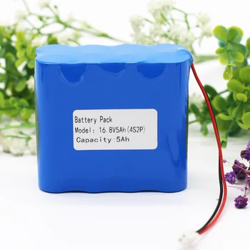 

KLUOSI 4S2P 14.8V/16.8V 5000mAh 18650 Li-iom Battery Pack with 5A BMS for Night Fishing Lamp Heater Miner's Lamp Amplifier Etc