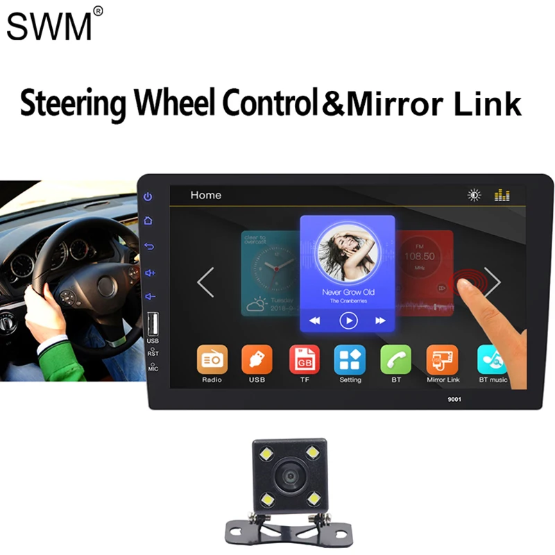 

SWM 9" Stereo Car Radio Multimedia MP5 Player Autoradio Mirror Link Car Audio Stereo Bluetooth FM USB TF Auto Radio Coche Carro