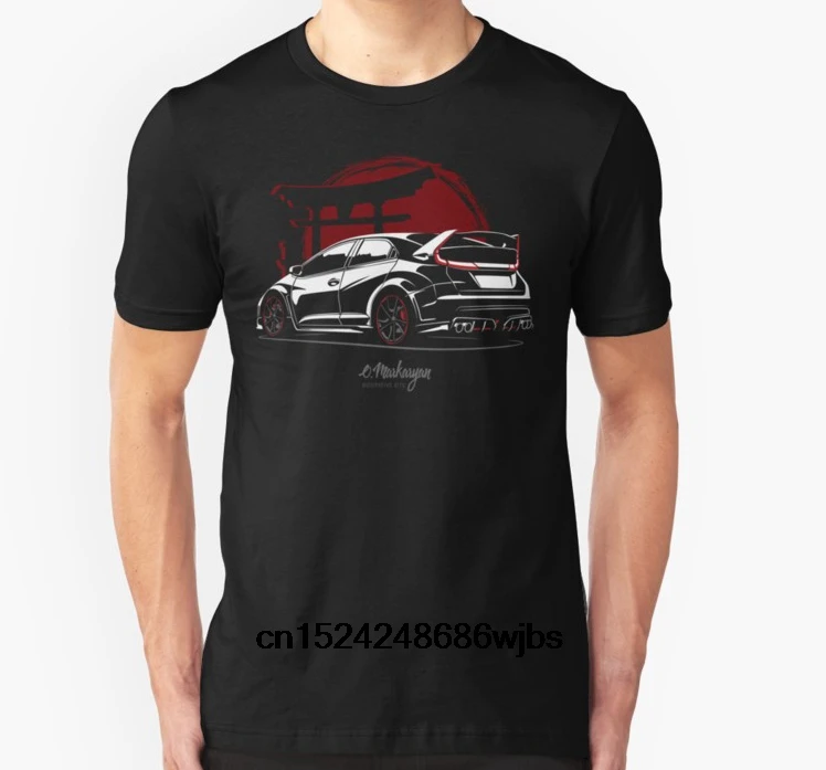 

Fashion Cool Men T shirt Women Funny tshirt 2015 Civic Type R Customized Printed T-Shirt