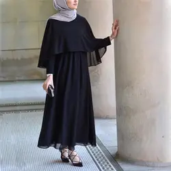 Шаль летнее платье 2019 Лидер продаж Исламская Костюмы Абая для женщин длинное мусульманское платье Арабские Восточный халат из марокена