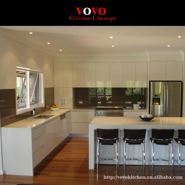 High Glossy White Lacquer Custom Made Kitchen Cabinet Furniture Custom Made Kitchen Cabinet Furniture