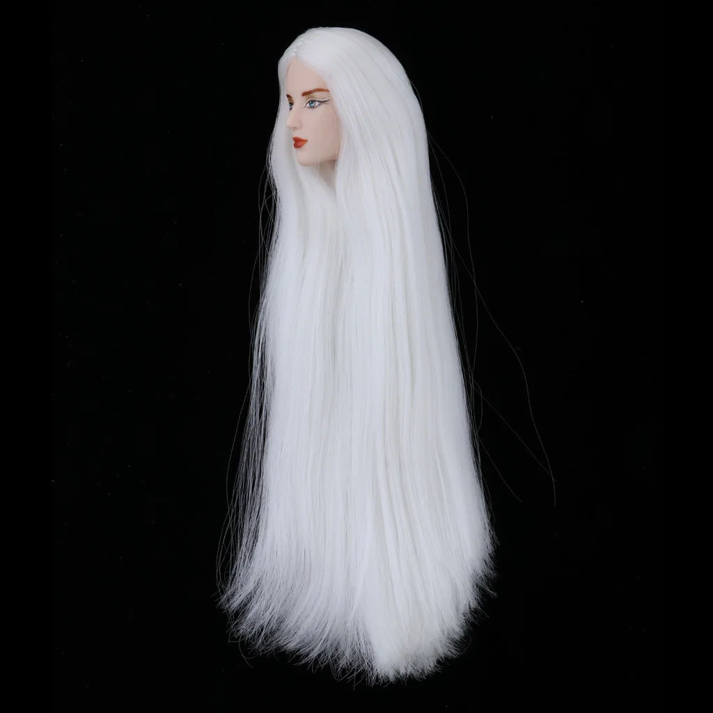 1//6 Male Bjd Black Hair Head Sculpt Ball-Jointed Doll Body Parts Makup