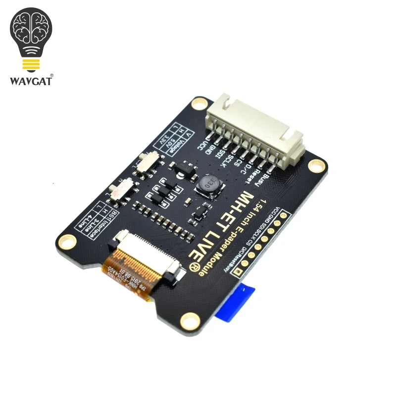 Price WAVGAT 1.54 Inch Epaper Module E paper E Ink EInk Display Screen SPI Support Global Part For Arduino UNO STM raspberry pi ESP32