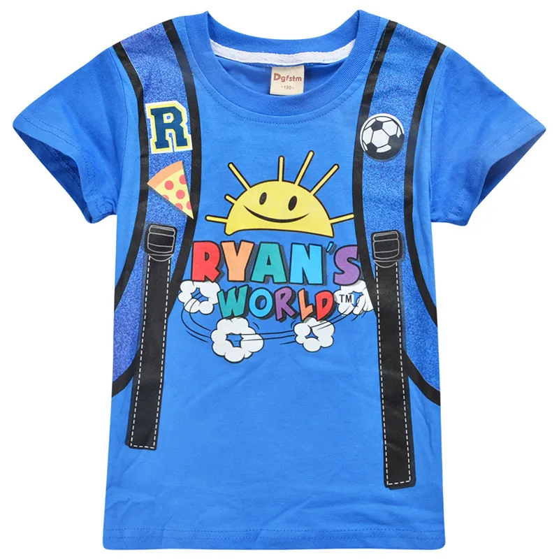 Ryan Toys Review/Рождественские футболки для девочек полосатая футболка с мультяшным
