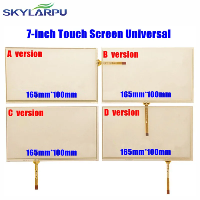 skylarpu 10pcs/lot New 7-inch 165mm*100mm Touchscreen for Car Navigation DVD 7 inches Touch Screen Digitizer Panel Universal