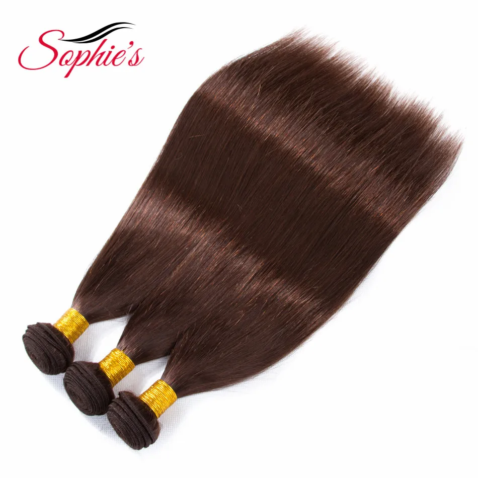 Sophie's Pre-colored Ombre #4 Color Hair Bundles Brazilian Straight Hair Weaves 3 Bundles 100% Human Non-Remy Hair Extensions Sophie's Pre-colored Ombre #4 Color Hair Bundles Brazilian Straight Hair Weaves 3 Bundles 100% Human Non-Remy Hair Extensions