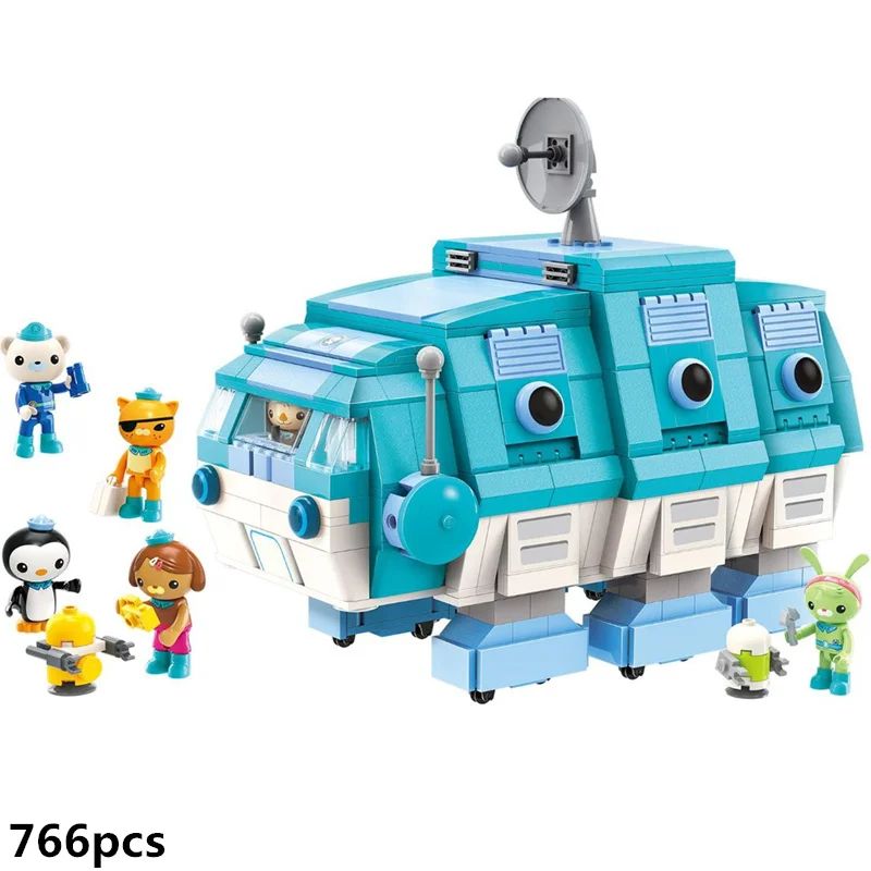 Фильм создатель идеи город Осьминог 2,0 Осьминог Octonauts мультфильм строительные блоки модельные наборы детские игрушечные наборы совместимый Duplo - Цвет: Without original Box