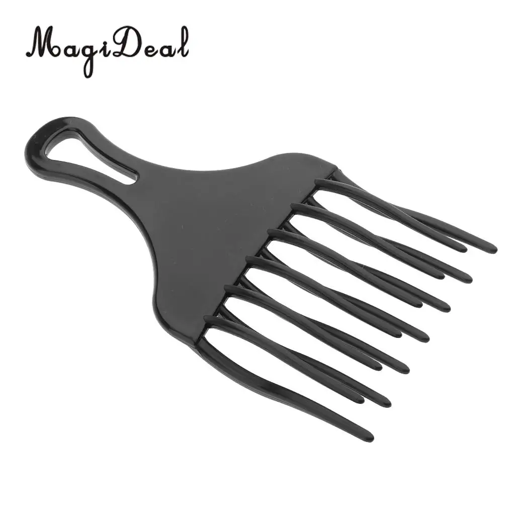 Plastic African American Afro Hair Pick Comb Detangle Wig Braid Lift Hairbrush Black hair combs Hairdressing Styling Tool