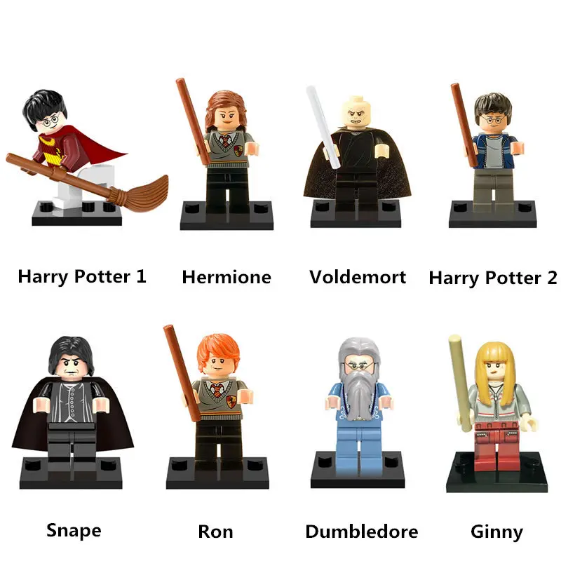 

New Compatible Harry Potter LegoINGlys Mini Figure for Hermione Dumbledore Voldemort Fans Best Christmas Gift To Children