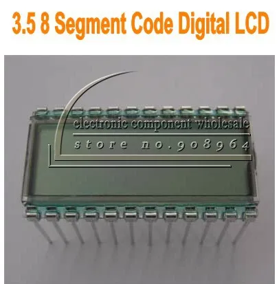 Оптoвaя прoдaжa 5 шт./лот 3,5 8 код сегмента цифровой модуль lcd Дисплей Стекло