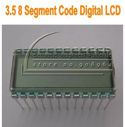 

wholesale 5pcs/lot 3.5 8 segment code Digital LCD Module Display Glass