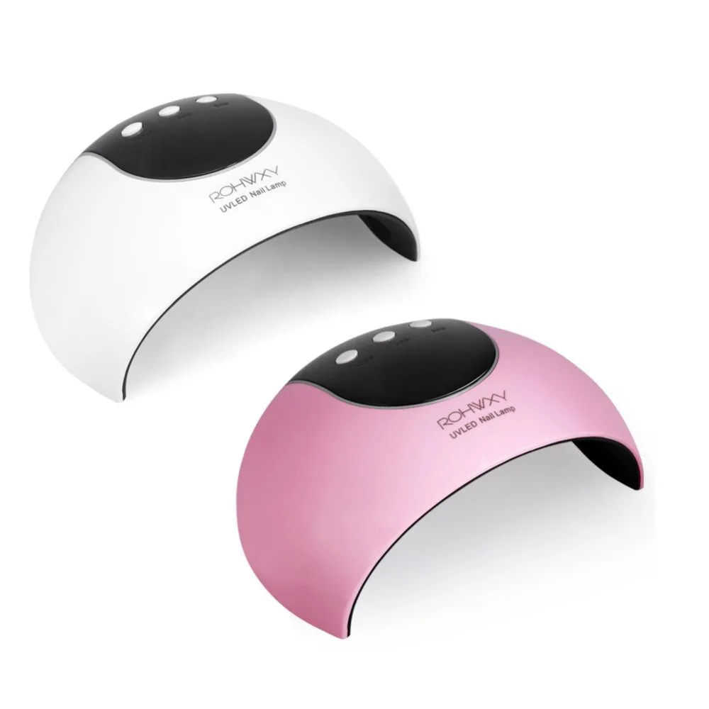 24W LED Nail Lamp For UV Gel USB Charge 8 LEDs 365 + 405nm Auto Sensor Quickly Dry Dryer 60s 90s 120s time settings | Красота и