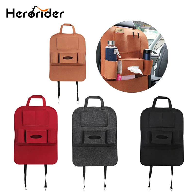 

Auto Car Seat Bag Organizer Multi Pocket Storage Bag Car Seat Cover Seat Back Box Organizer Holder For Phone Book Car Styling