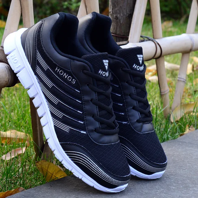 US $9.69 2019 fashion Sneakers Shoes Mesh Breathable casual shoes men flat outdoor mesh shoes breathable Sne